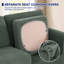Stretch Separate Box Cushion Armchair Slipcover-1446600101