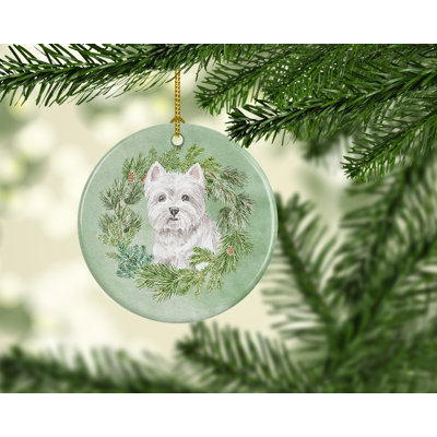 2.8'' Ceramic Animals Hanging Figurine Ornament