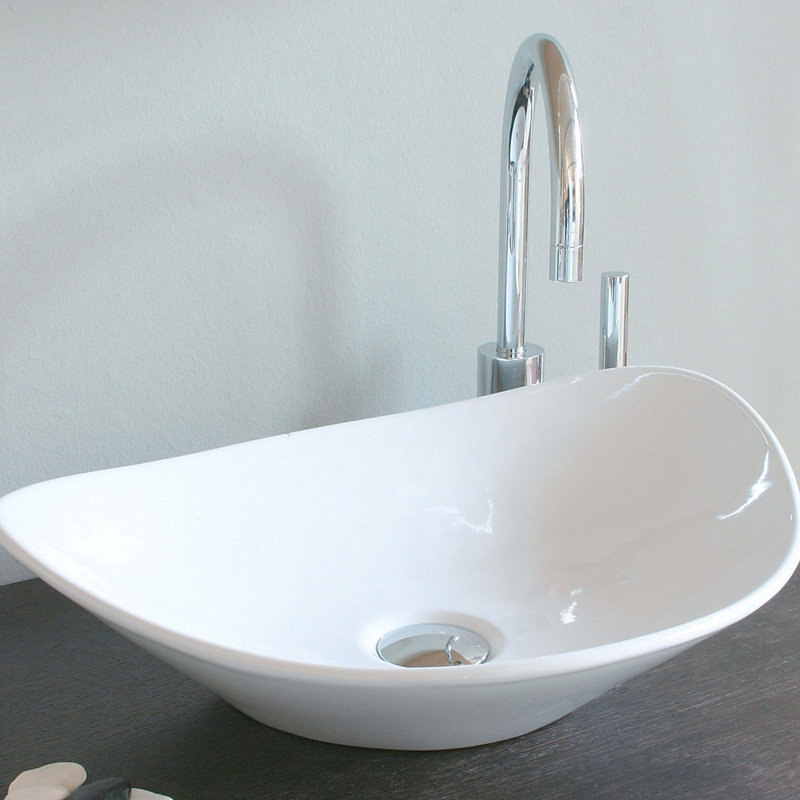 Ceramica 20.9'' L Bathroom Sink, Single Hole