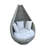 Grey Wicker Cuddle Chair