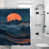 Bleu marine / abstrait