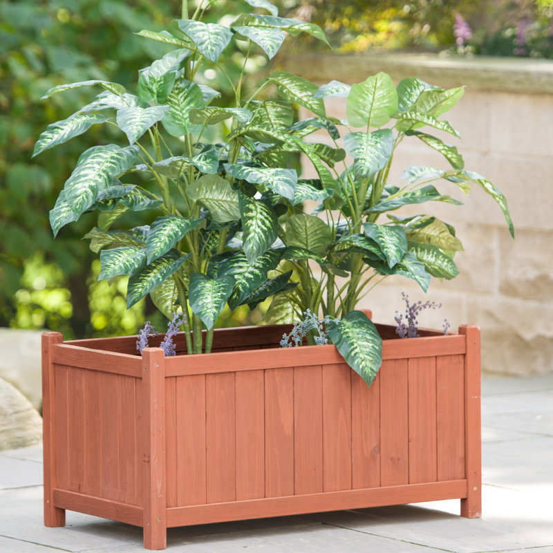 Boîte à fleurs en bois
