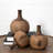 Brown Solid Wood Decorative Table Vase-326458879