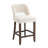 Bisto Upholstered Counter Height Bar Stool with Solid Wood legs-234848398