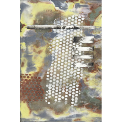 Marbled Pixels I - Wrapped Canvas Print