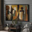 Art mural encadré, impressions murales abstraites rétro pour chambre à coucher - 24 po x 36 po-453406773