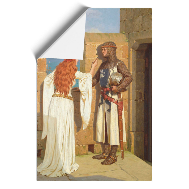 The Shadow by Edmund Leighton - No Frame Painting, 59cm H x 42cm W x 0.1cm D