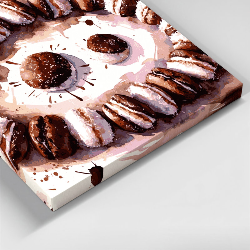 Desserts, art mural sur toile beige Lamingtons, H 12 po x l 12 po