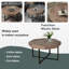 Table basse octogonale moderne et minimaliste - Un design géométrique unique ajoute un style artistique à l'espace de vie-1533977266