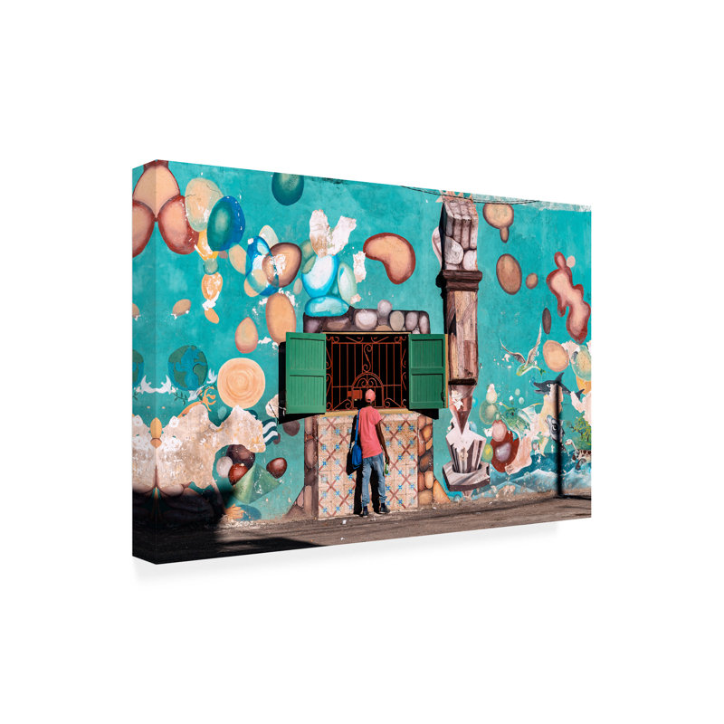 Art sur toile par Andreas Bauer, H 12 po x l 19 po x P 2 po