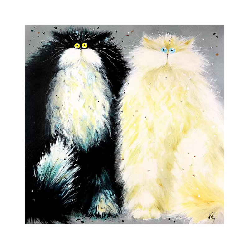 Mr And Mrs by Kim Haskins - Wrapped Canvas Print, 45.72 cm H x 45.72 cm W x 3.175 cm D