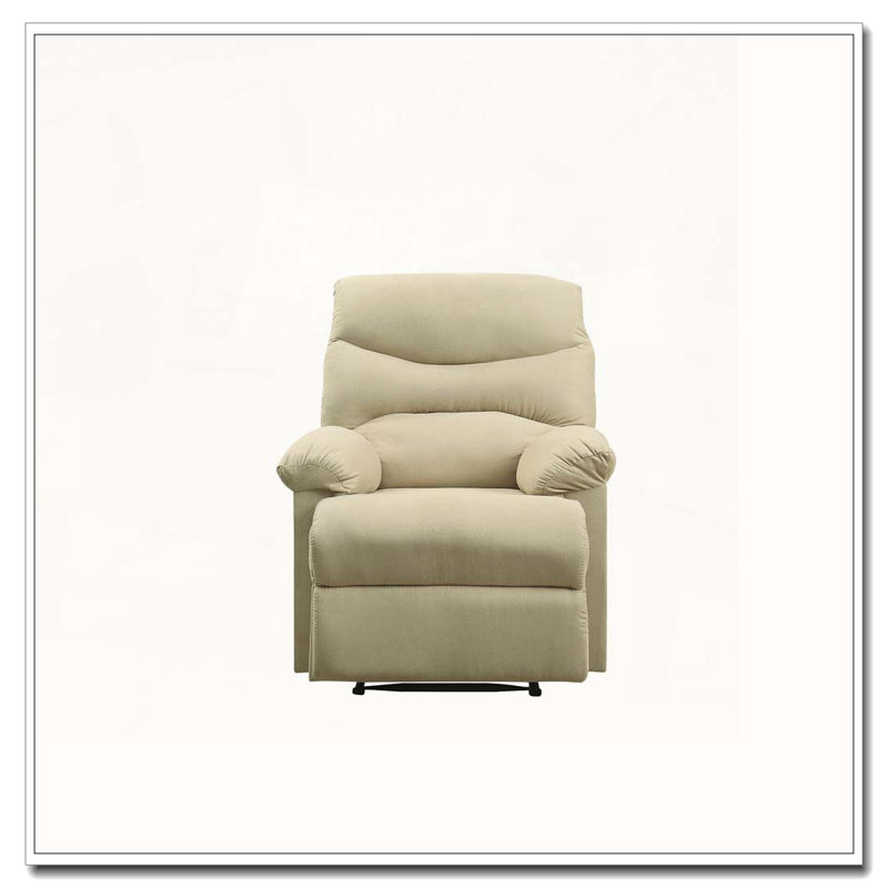 Fauteuil inclinable en microfibre, Beige