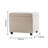 21.7" Wide Square Upholstered Ottoman