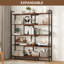 Expandable Corner Bookcase With 5 Tier Shelves, Wooden Storage Rack, Display Bookshelf, Space Saving
