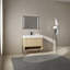 Meuble-lavabo simple 36 po avec plateau en résine Kym