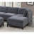 Chenille Fabric Modular Sectional 9Pc Set Living Room Furniture Corner Sectional Couch 3X Corner Wedge 4X Armless Chairs And 2X Ottomans Tufted Back Exposed Wooden Base-1739323230