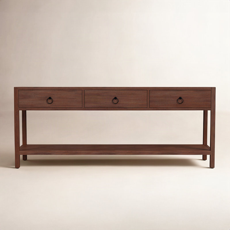 Elin 65'' Console Table, Medium Brown