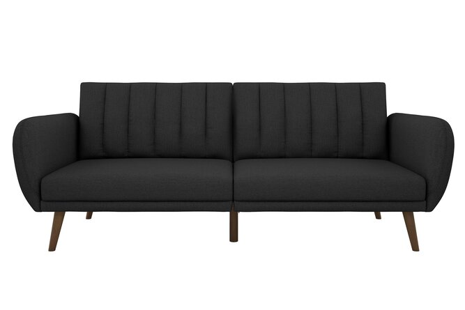 Novogratz Brittany 81.5" Round Arm Convertible Sofa