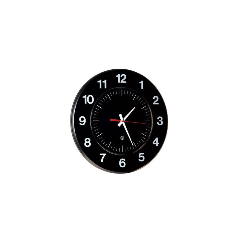 Horloge murale 14 po, Noir / Blanc