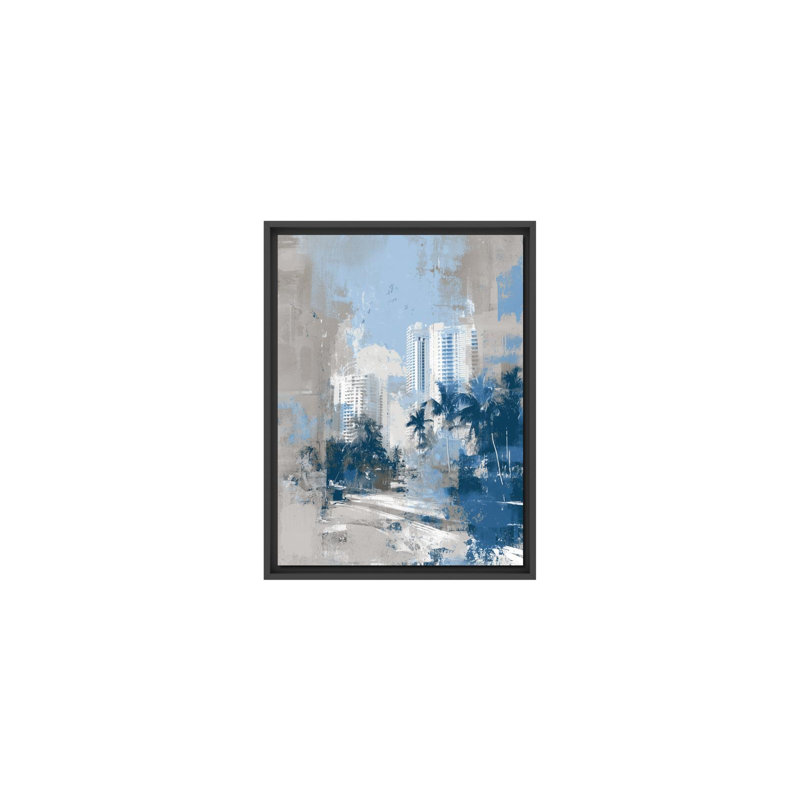 Miami in Blue, 22" H x 29" W