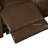 Wynyard 109" Wide Faux Leather Reversible Reclining Sectional Sofa-117871831