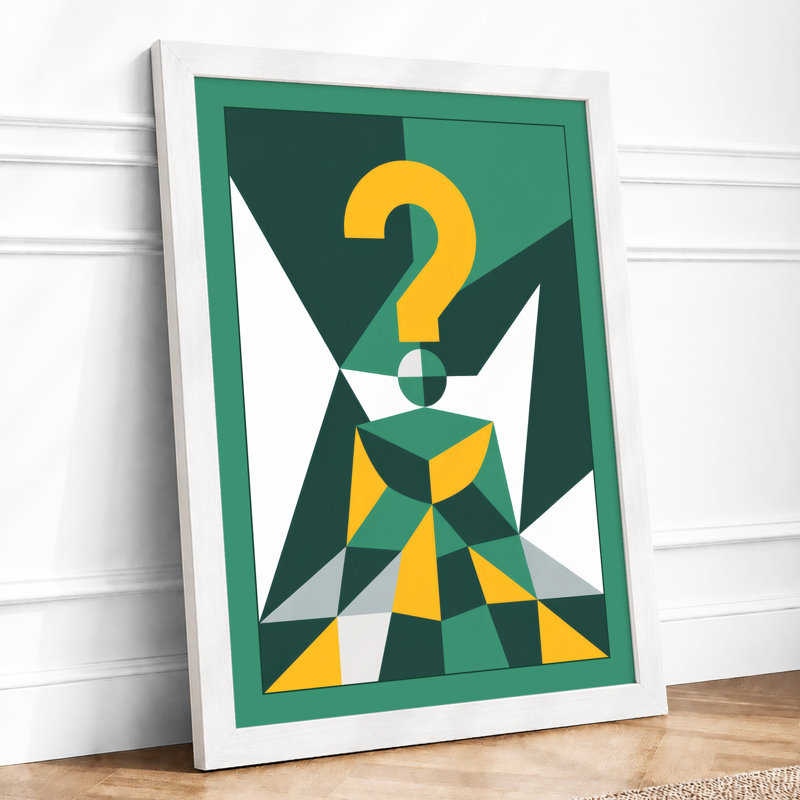 Questions In Motion Geometric - Print, A3 - 42.0 x 29.7 cm, White