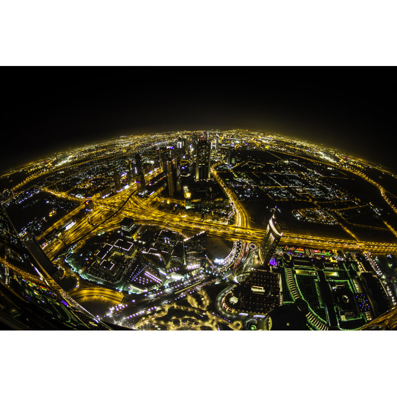 Dubai Skyline - Wrapped Canvas Print, 20cm H x 30cm W x 3.8cm D