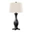 Lampe de table contemporaine 29 po Riley en bronze huilé avec abat-jour en lin avoine de Grandview Gallery par LumiSource