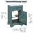 20'' Single Bathroom Vanity With Ceramic Top-257288977