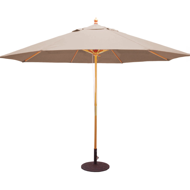 Parasol de marché 11 pi Nadasha, Toile Sunbrella® beige antique