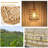 Plug In Pendant Light With LED Bulb, Rattan Hanging Lamp With 16Ft Dimmable Cord, Hand Woven Wicker Plug In Chandelier, Boho Hanging Lights Fixture With Plug In Cord For Bedroom Hallway Foyer