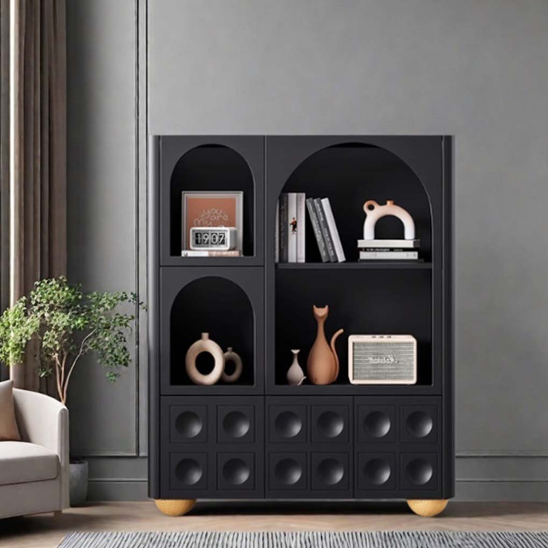 Black Creative Display Cabinet Bookcase