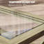 Table basse en verre de style campagnard avec rangement HOMcom