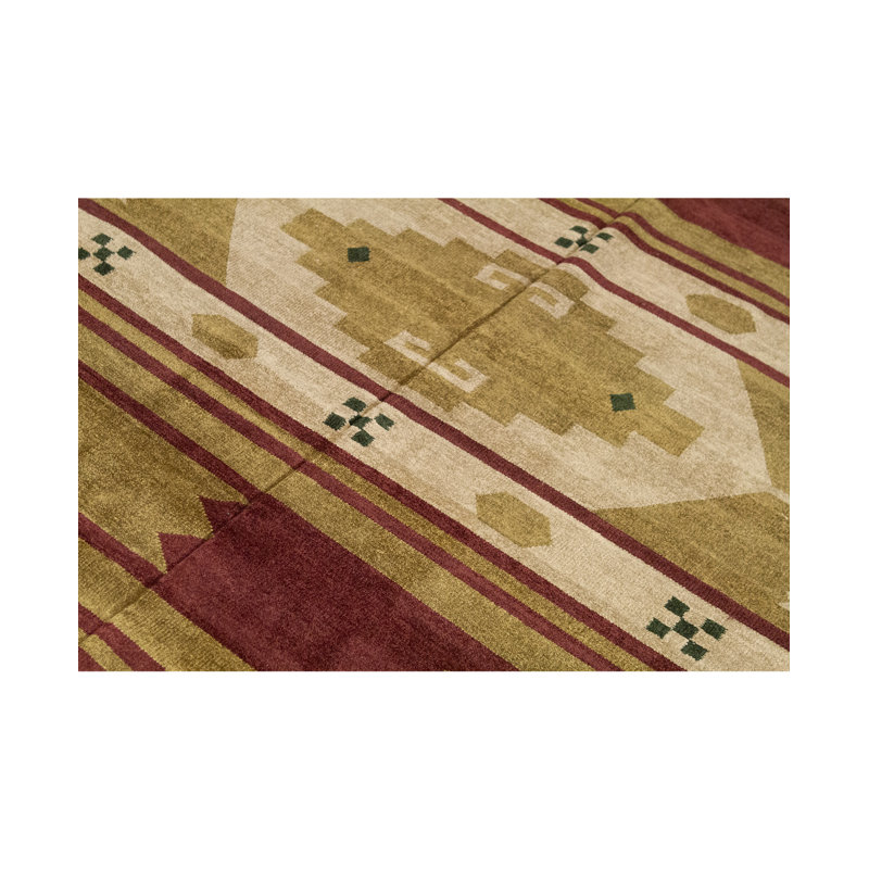 Hand-Knotted High-Quality Beige/Red/Brown Area Rug