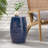 Ifrane Round Iron Outdoor Side Table , 12.25 " W 12.25 " D-1916947676