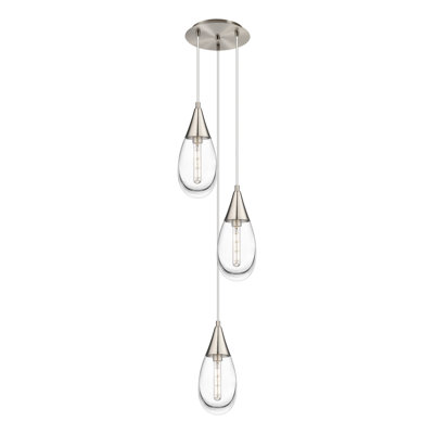 Luminaire suspendu grappe à 3 lumières Sonny
