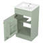 Meuble-lavabo 18 po avec lavabo, meuble-lavabo avec tablette de porte et tablette réglable, vert clair