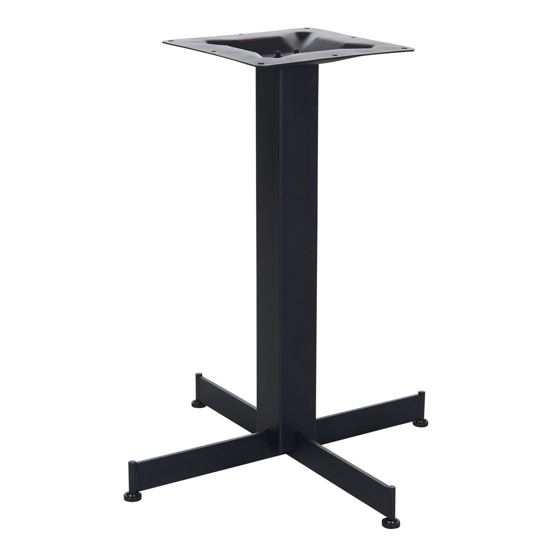 Jaxon Black 24x24" Cross Indoor Dining Height Table Base BFM Seating