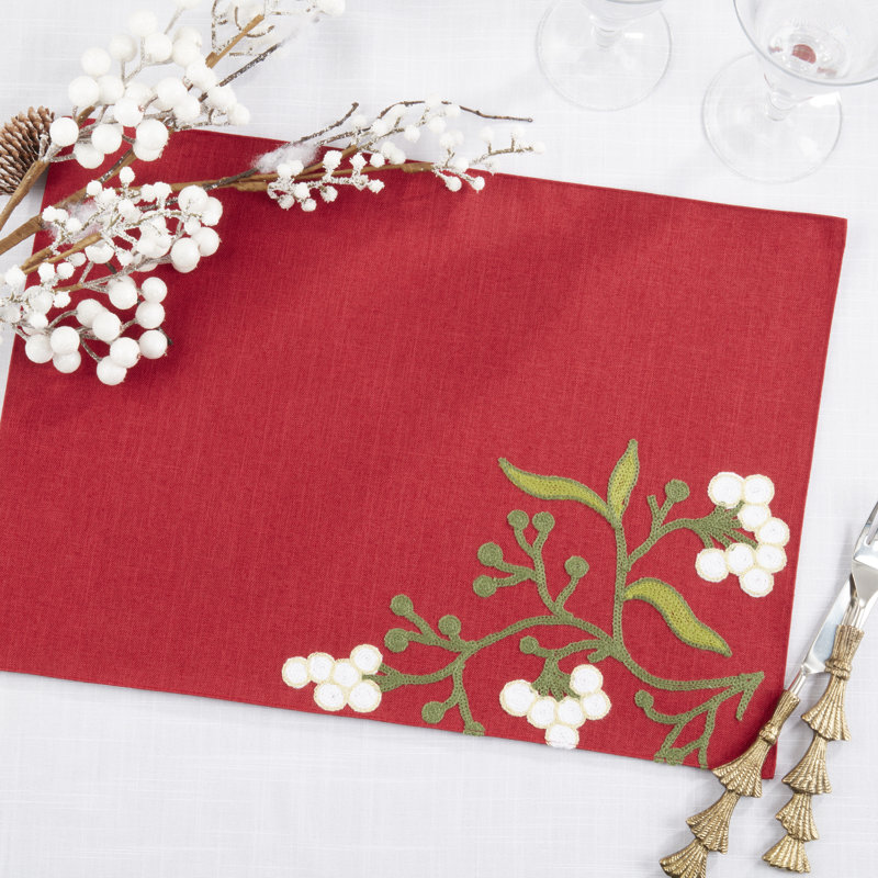 Napperon Merry Mistletoe (ensemble de 4)