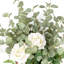 Ensemble de 3 tiges d'eucalyptus artificiel, tiges de verdure réalistes résistantes aux rayons UV de 22,83 po pour la décoration intérieure et extérieure, centre de table de mariage, remplisseurs de vase de table