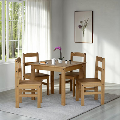Tetteh Dining Set with 4 Chairs