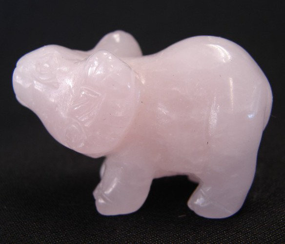 Petite figurine de mouton rose quartz