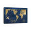 «Indigo World Map» par Carol Robinson, impression sur toile tendue-55903631