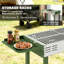 Outsunny 118cm W Combo Charcoal Grill