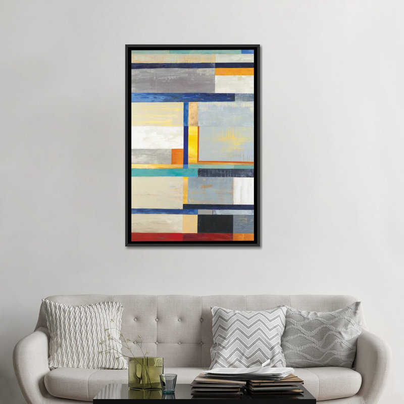 «Retro Spectrum», reproduction sur toile, H 26 po x l 18 po x P 1,5 po, Toile avec cadre noir