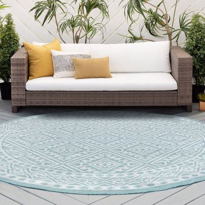 Tapis bleu clair à tissage plat Campbelltown
