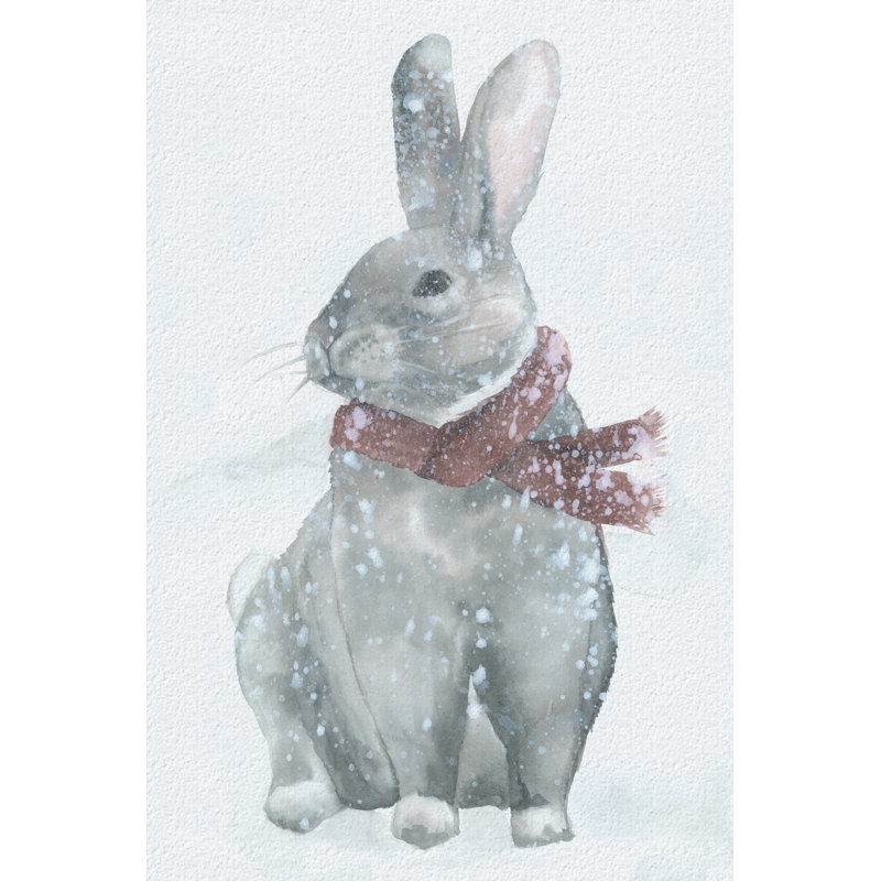 Cold Bun With Scarf - Wrapped Canvas Painting, 81cm H x 122cm W
