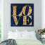 Toile pour chambre à coucher bleu marine-71080135-71080146