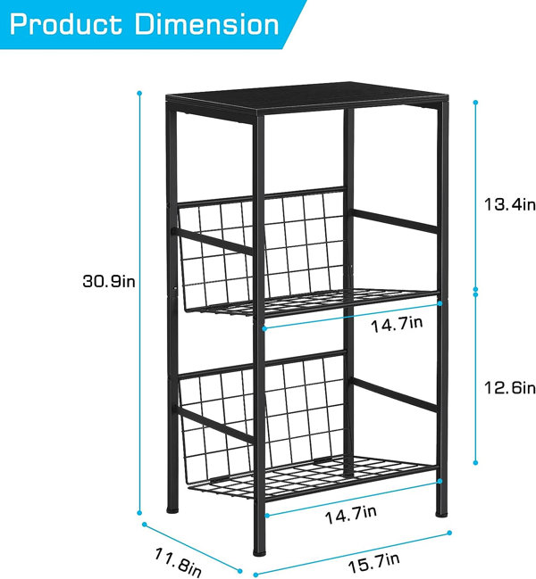Hokku Designs 30.9'' H Storage Rack | Wayfair