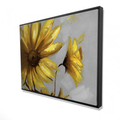Mountain Arnica Flowers Print On Canvas